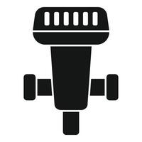 icon of broadcast microphone vector
