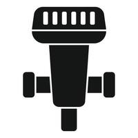 icon of broadcast microphone vector