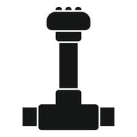 Black silhouette of a hammer icon vector