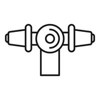 Line art of a telescope vector