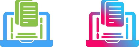 Document Icon Design vector
