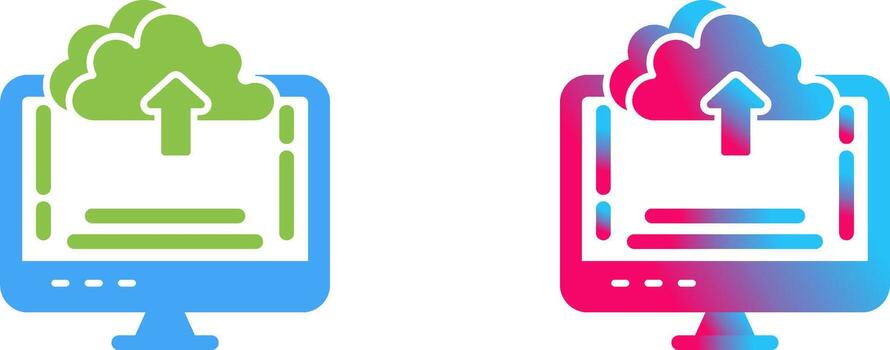 Upload Icon Design vector