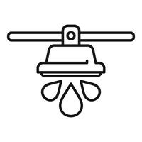 Line art illustration of a honey extractor tool vector