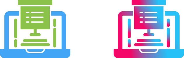 Presentation Icon Design vector
