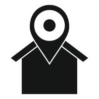 Home location icon on white background vector