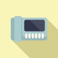 Retro pager icon on pastel background vector