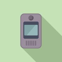 Flat design illustration of a mobile phone vector