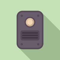 Flat design illustration of a speaker vector