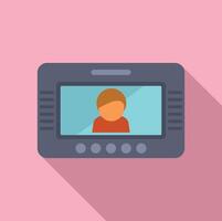 Digital avatar icon on screen illustration vector