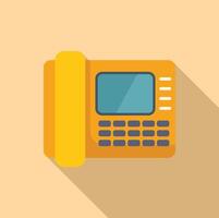 Vintage telephone icon flat design vector