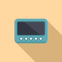 Retro technology icon, vintage handheld game device vector