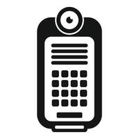 Vintage remote control icon illustration vector