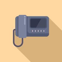 illustration of a portable camcorder on beige background vector