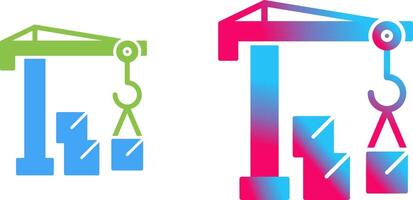 Robotic Arm Icon Design vector