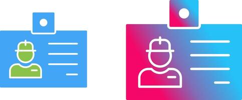 Identity Card Icon Design vector