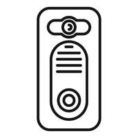 Black line icon of a remote control vector