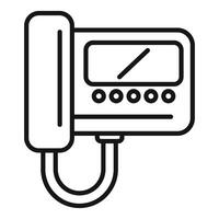 Black and white blood pressure monitor icon vector