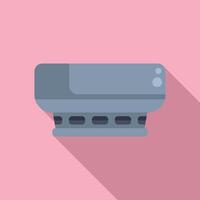 Flat design modern air conditioner unit icon vector