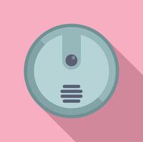 Modern minimalistic robot vacuum cleaner illustration vector