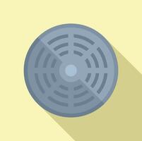 Flat design manhole cover illustration vector