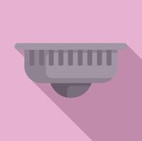 Modern security camera icon on pink background vector