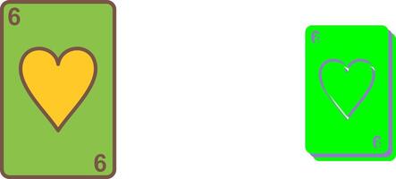 Hearts Card Icon Design vector