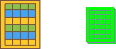 Table of Rates Icon Design vector