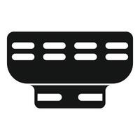 Black silhouette of a memory ram module vector