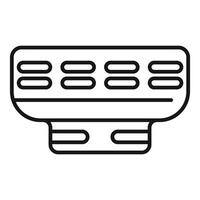 Outline illustration of a ram memory module vector