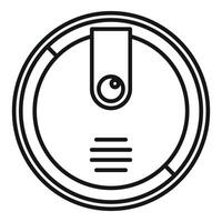 Outline of a medical stethoscope icon vector