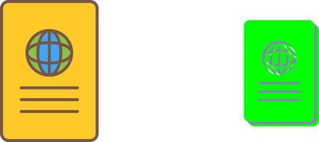 Unique Global Report Icon Design vector