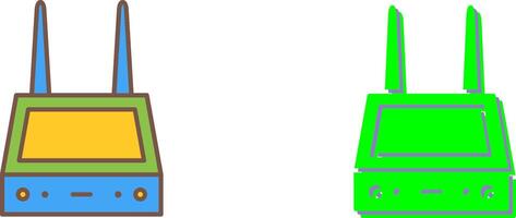 Unique Router Icon Design vector