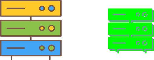 Unique Server Network Icon Design vector