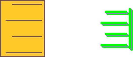Unique Right Align Icon Design vector