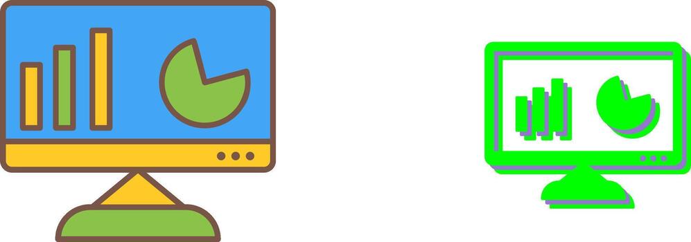 Unique Analytics Icon Design vector