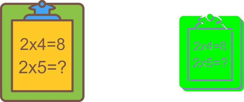 Unique Solving Question Icon Design vector