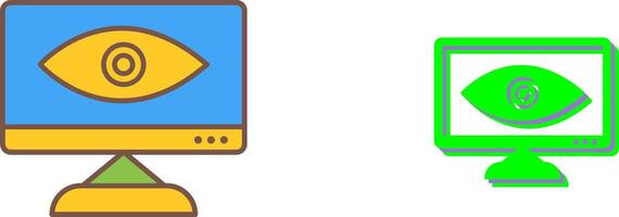 Unique Web Visibility Icon Design vector
