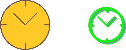 Unique Clock Icon Design vector