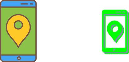 Unique GPS Service Icon Design vector