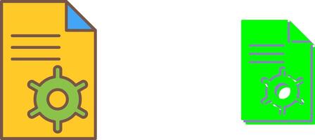 Unique Content Management Icon Design vector