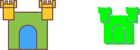 Unique Castle Icon Design vector