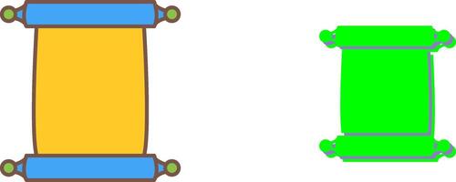 Scroll of Paper Icon Design vector