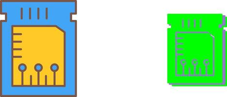 Unique Chip Icon Design vector