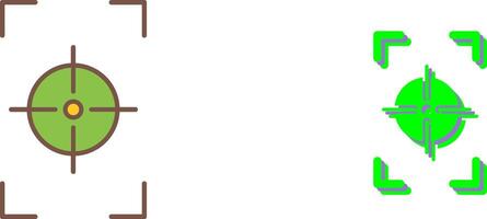 Unique Focus Vertical Icon Design vector