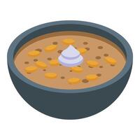 Traditional pumpkin soup illustration vector