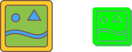 Unique Images Icon Design vector