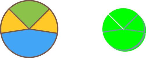 Pie Chart Analysis Icon Design vector