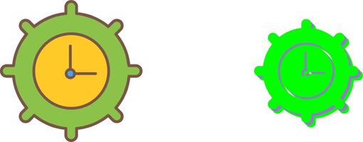 Time Settings Icon Design vector