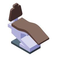 Isometric dentist chair illustration vector