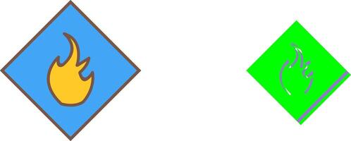 Danger of Flame Icon Design vector